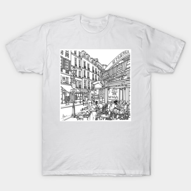 Paris Cafe T-Shirt by valery in the gallery